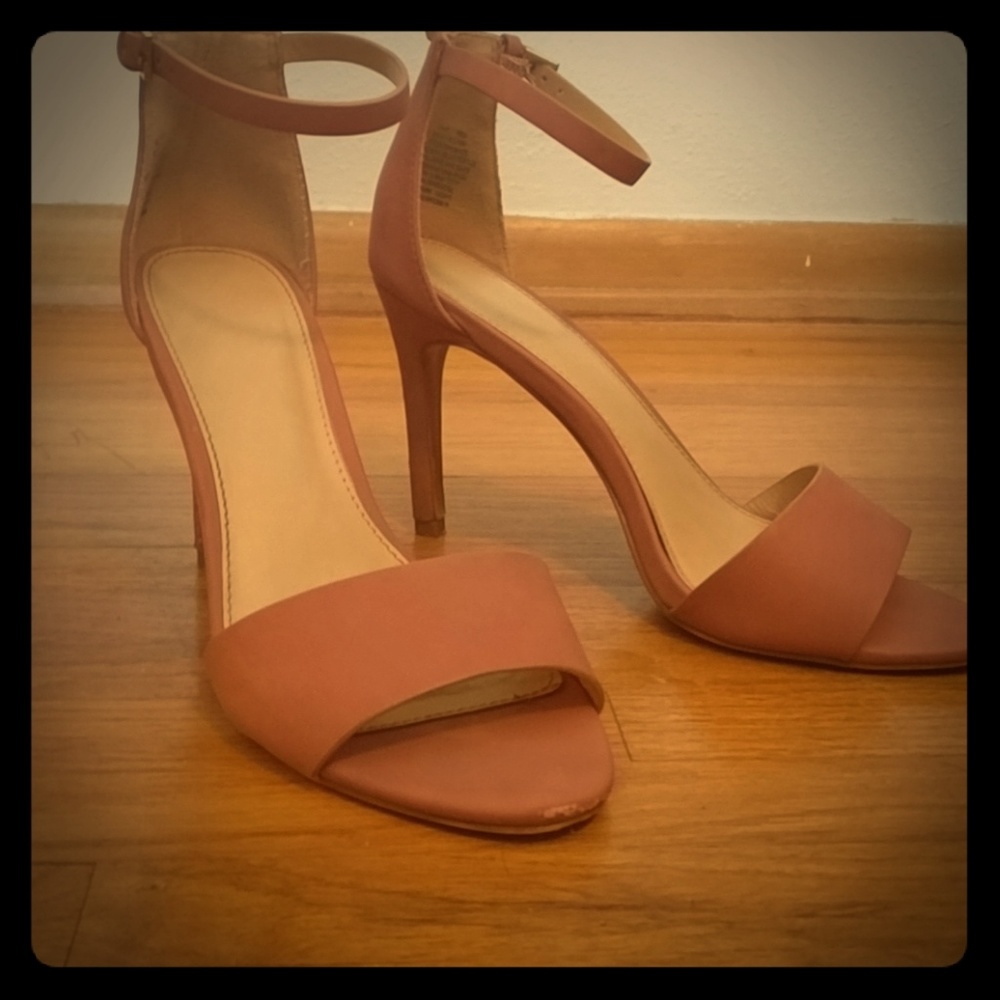 Blush High Heeled Sandals